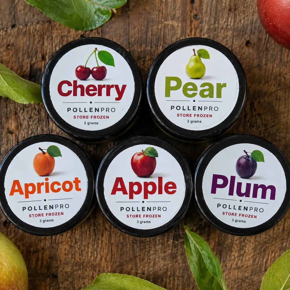 Pollen varieties for backyard fruit trees